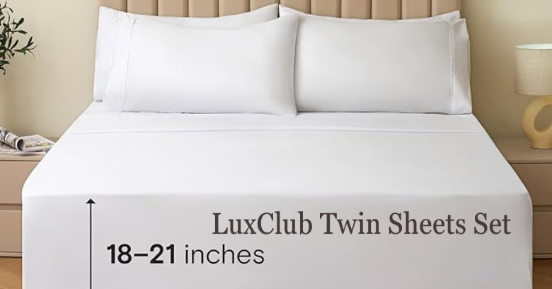 Indulge in the Luxury of LuxClub Twin Sheets Set