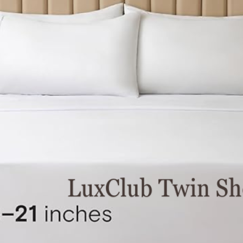 Indulge in the Luxury of LuxClub Twin Sheets Set